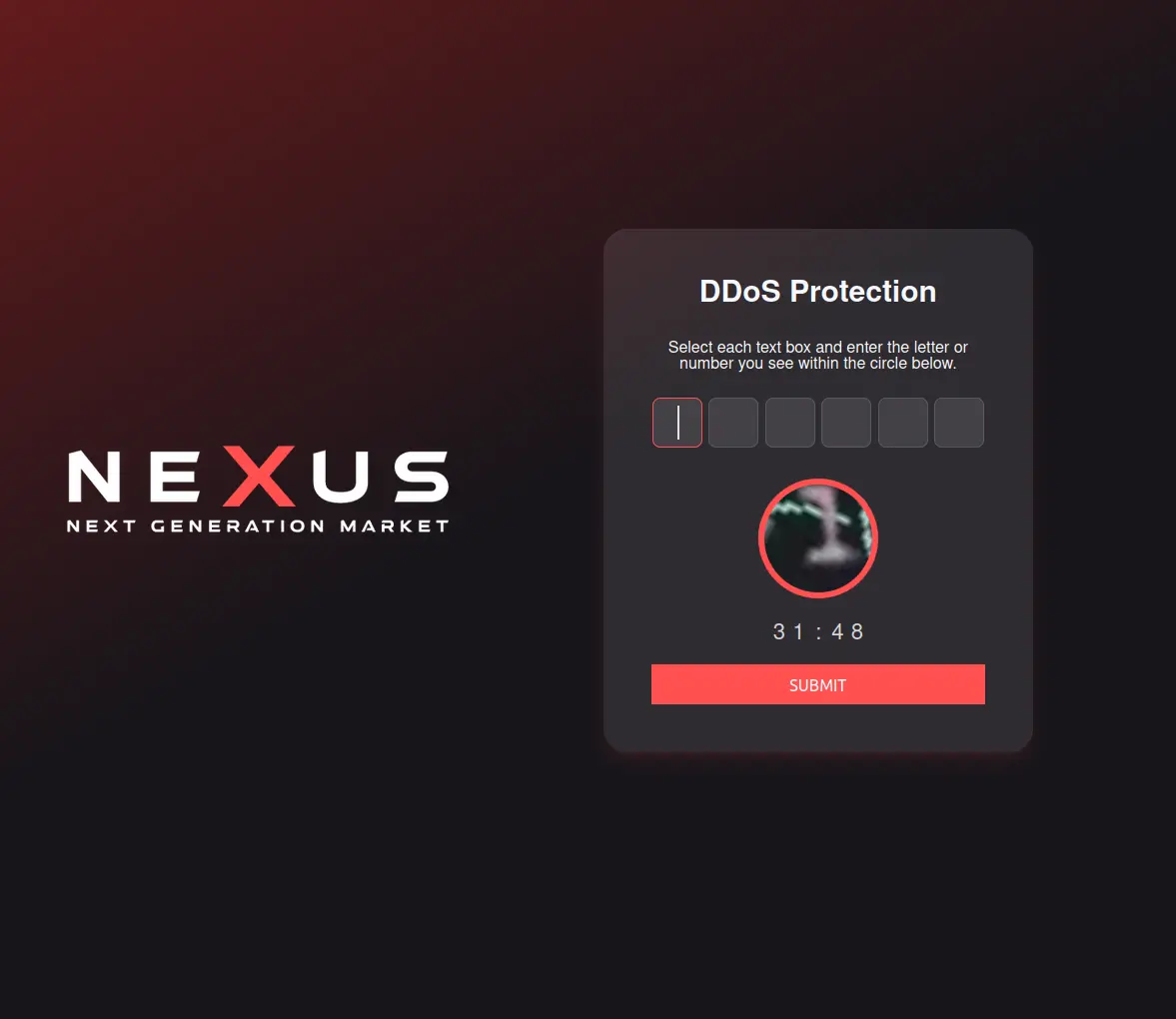 Nexus Market DDoS protection and security infrastructure for darknet marketplace uptime and safety